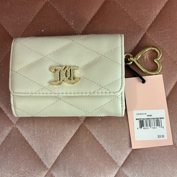Juicy Couture Handbags - Juicy Couture Brighter Than A Diamond Double Sided Trifold Wallet